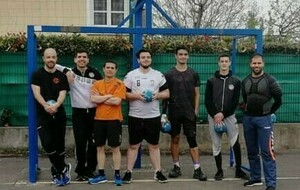 Entrainement de handball en exterieur Séniors et Loisirs