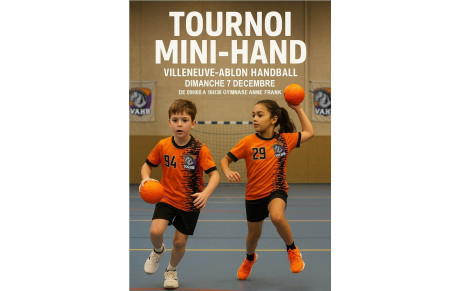 Tournoi Mini-Hand le 7 décembre